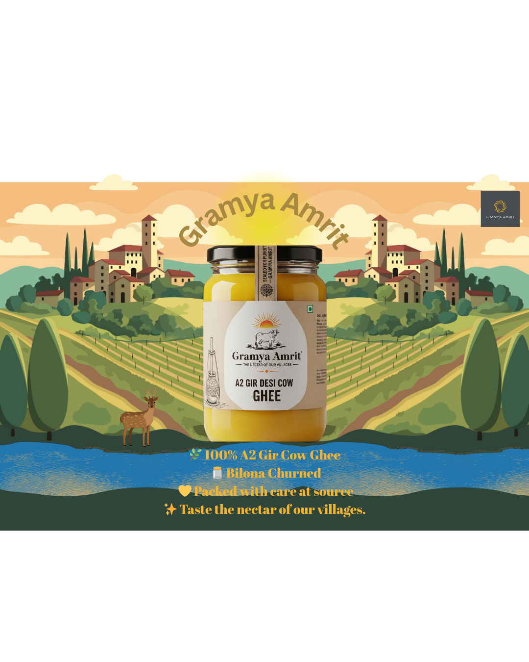A2 Organic Desi Gir Cow Ghee